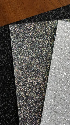 Silver confetti jelly