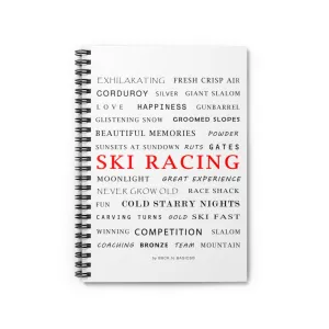Ski Racing - Spiral Notebook