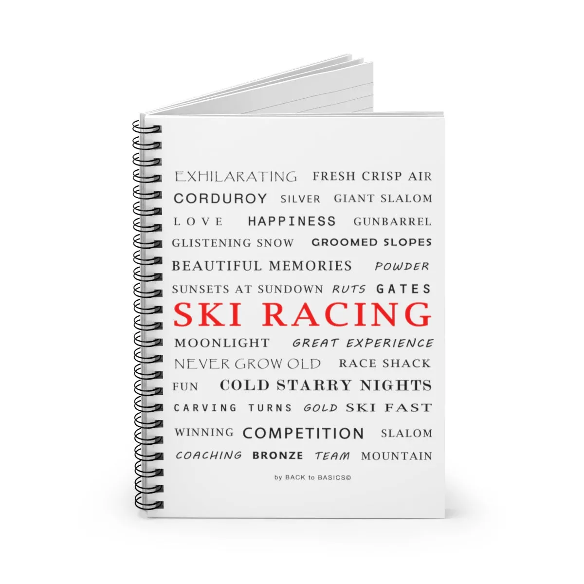 Ski Racing - Spiral Notebook