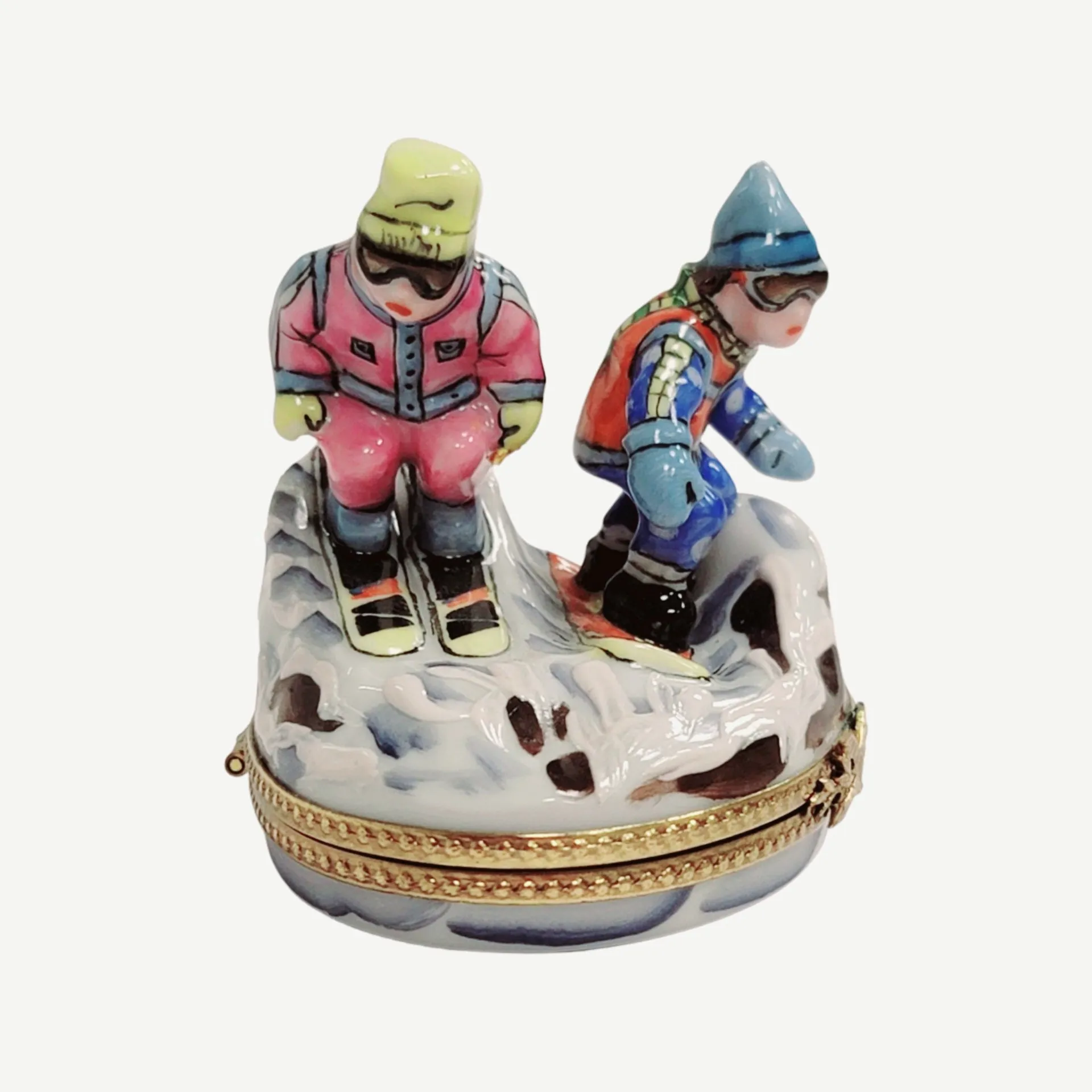 Skiers Skiing