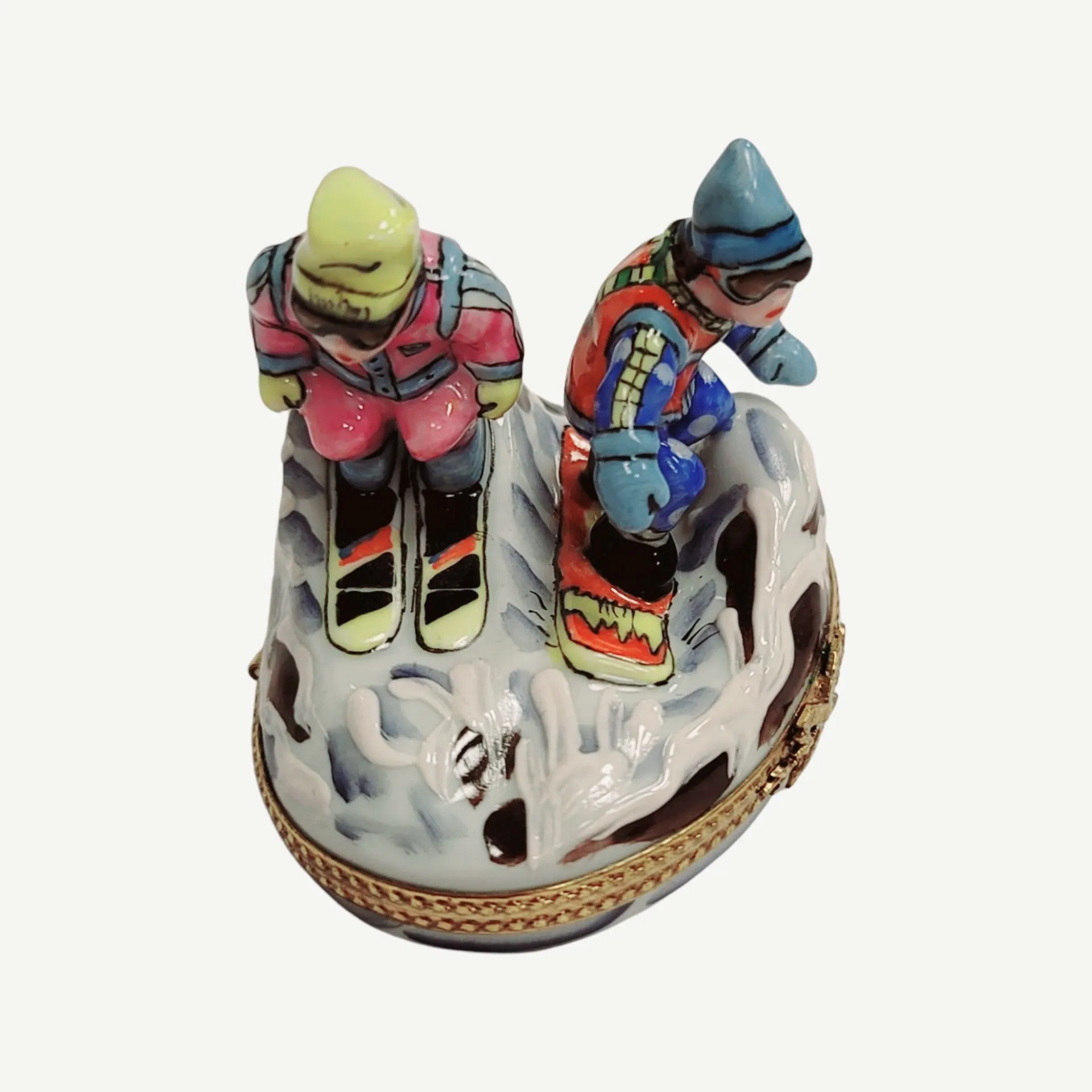 Skiers Skiing
