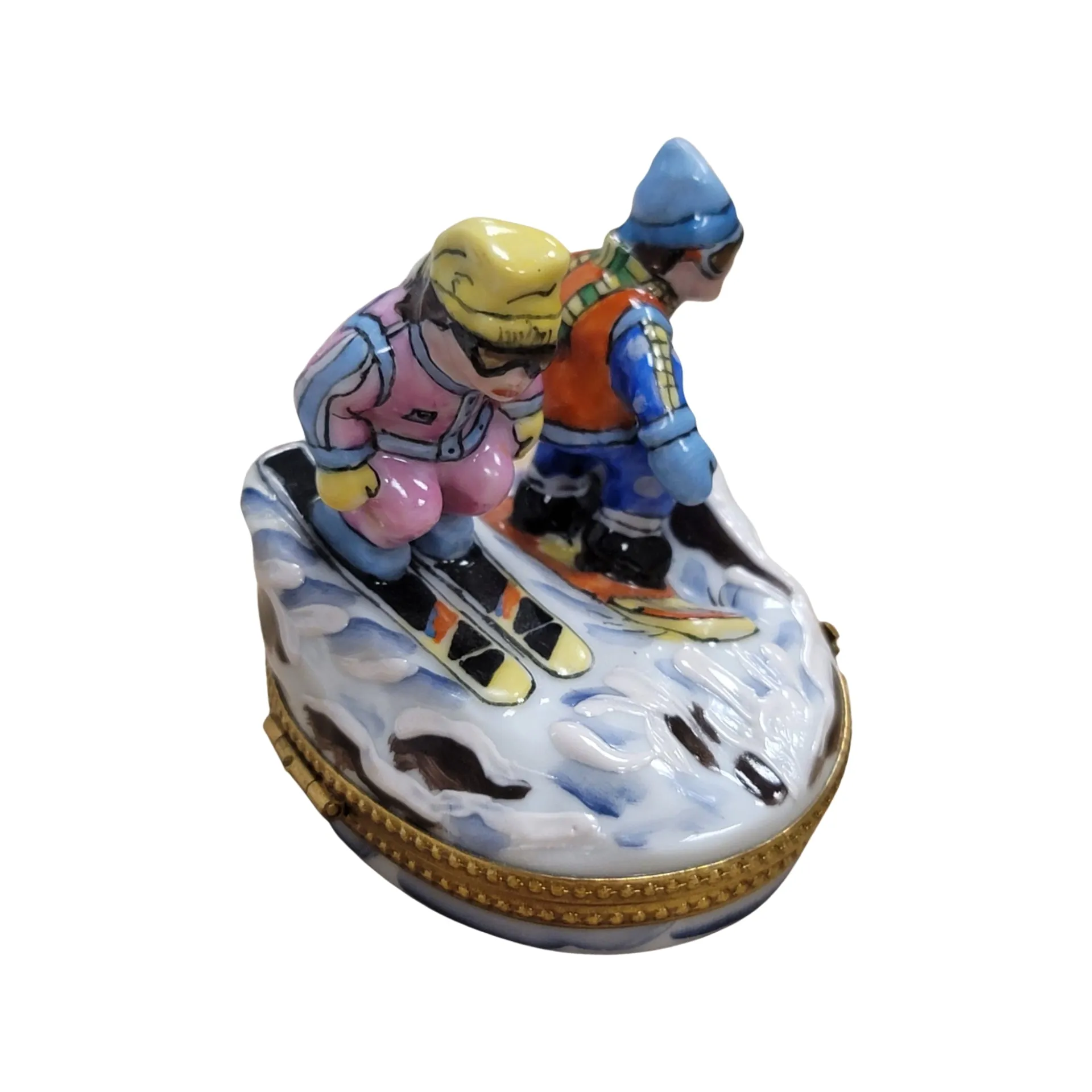 Skiers Skiing