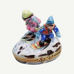 Skiers Skiing