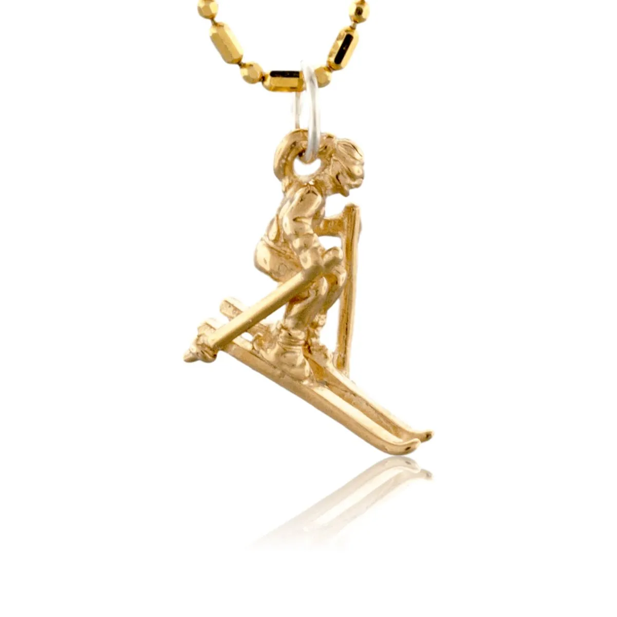 Skiing Lady Charm