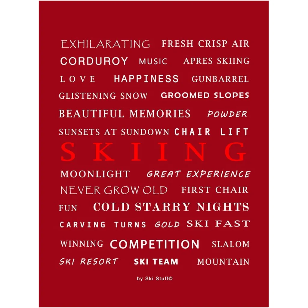 Skiing Memories - Art Prints