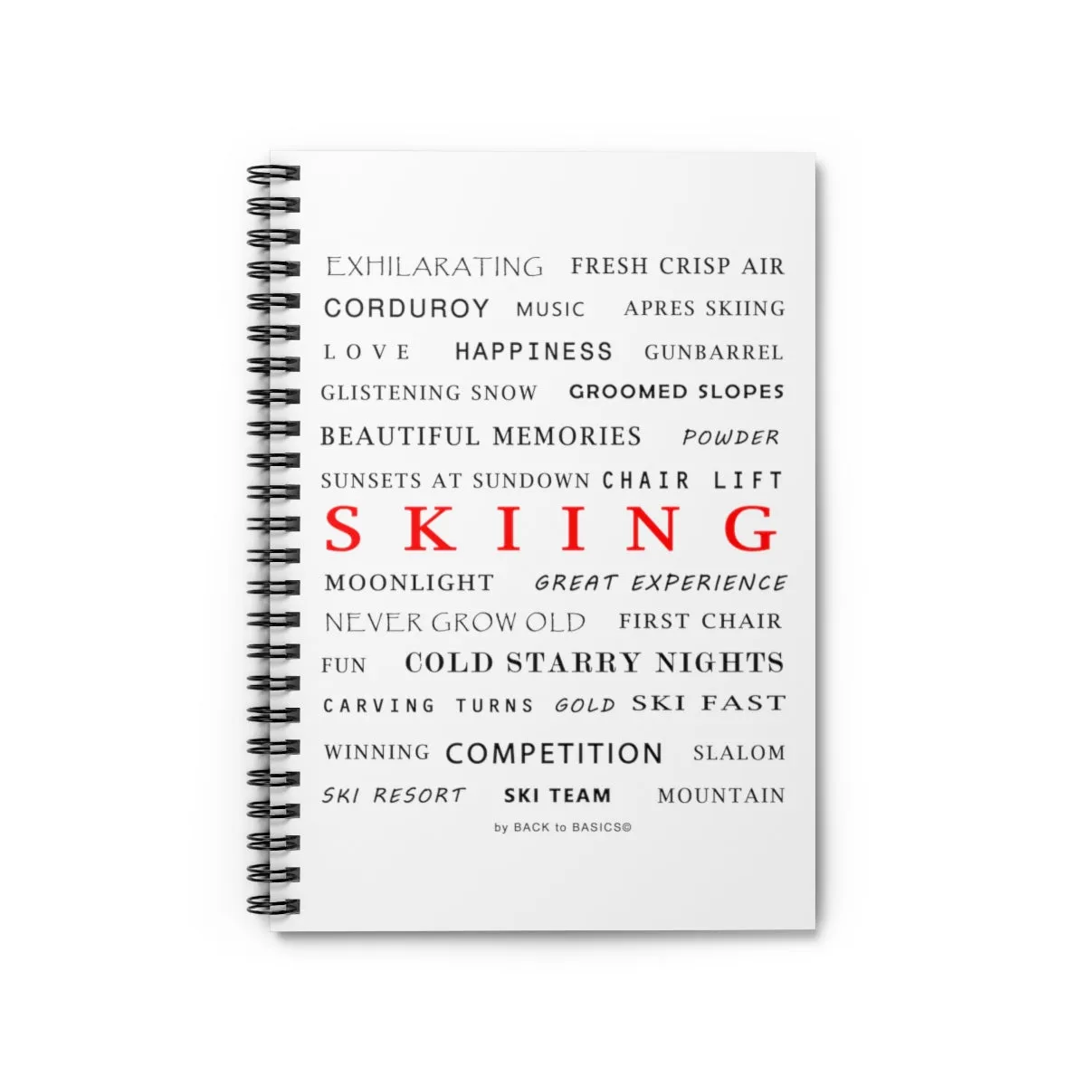 Skiing Memories - Spiral Notebook