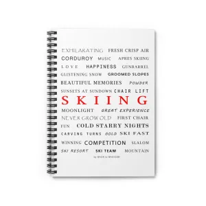 Skiing Memories - Spiral Notebook