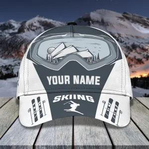 SKIING - Personalized Name Cap 01 - RINC98