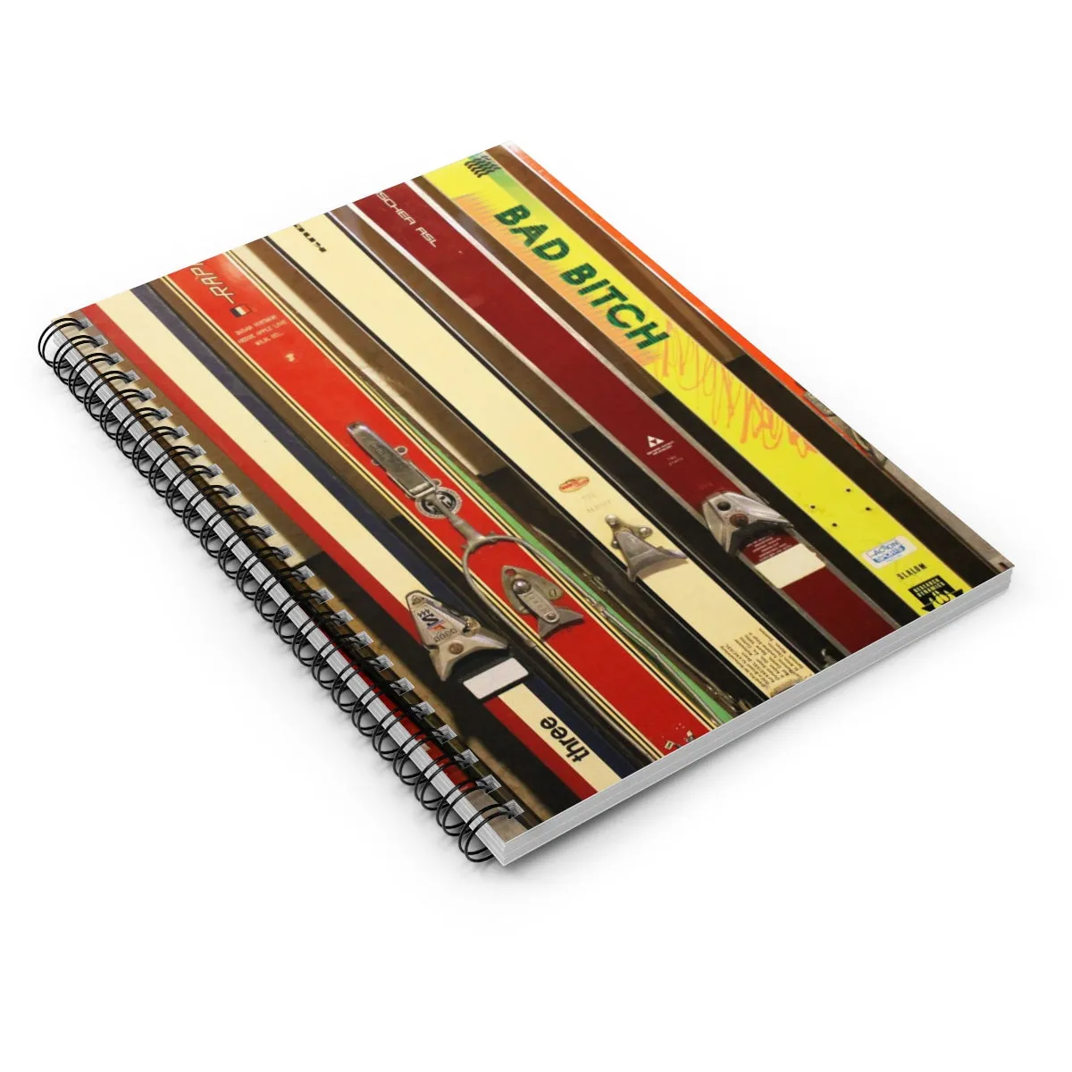 Skis and Bindings - Spiral Notebook