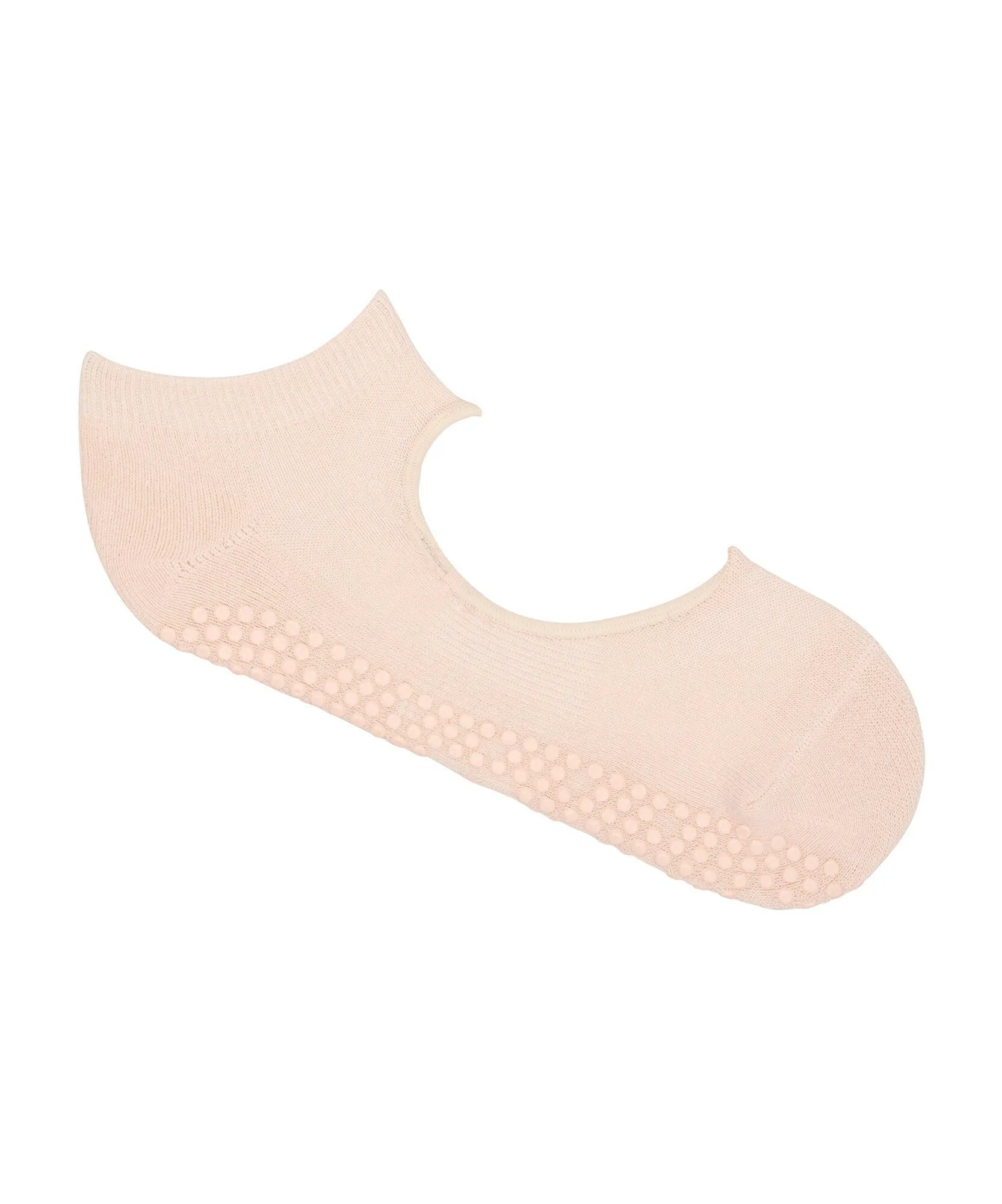 Slide On Non Slip Grip Socks - Soft Pink