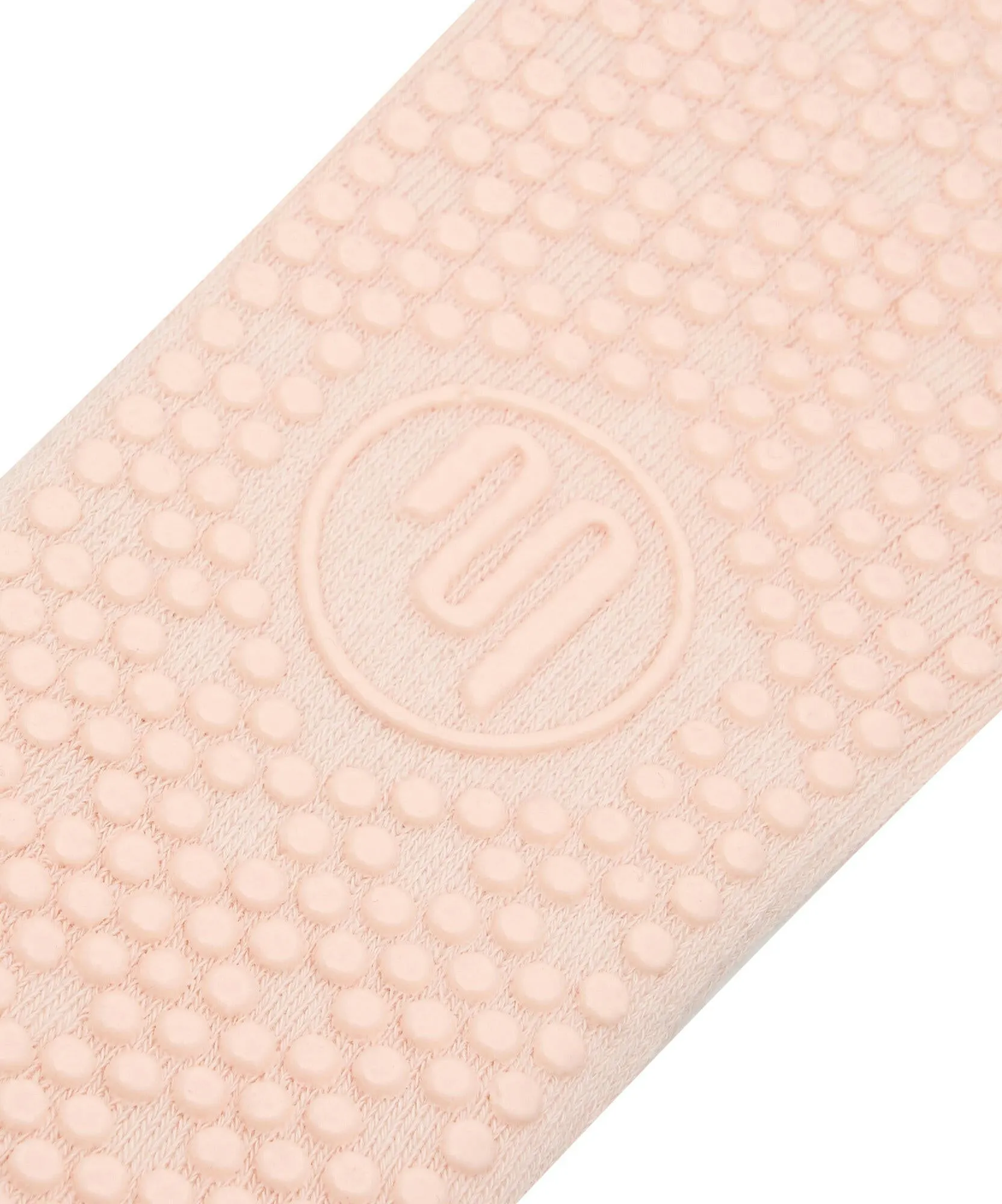Slide On Non Slip Grip Socks - Soft Pink