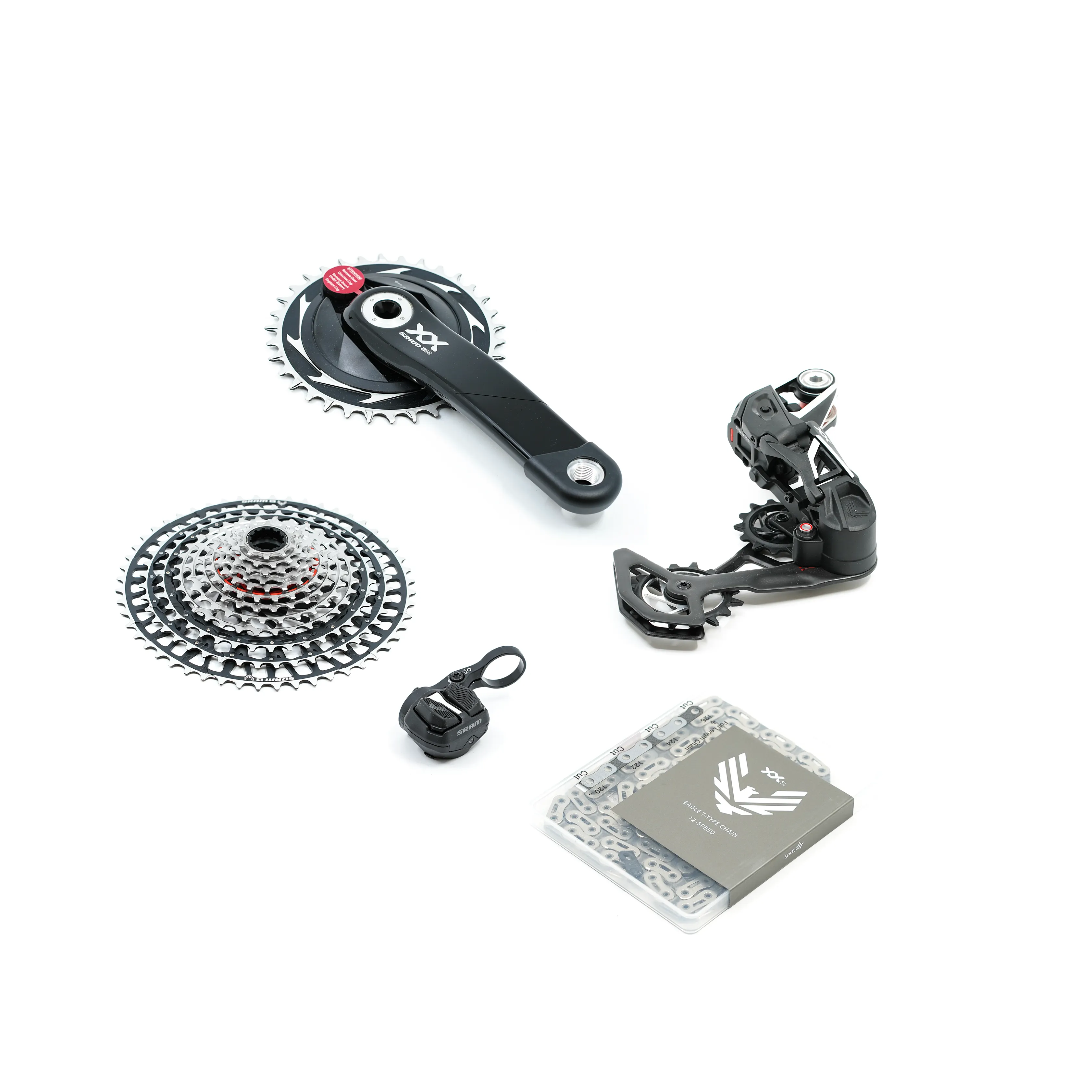 SRAM XX SL Eagle AXS Transmission Groupset with Powermeter - 165mm