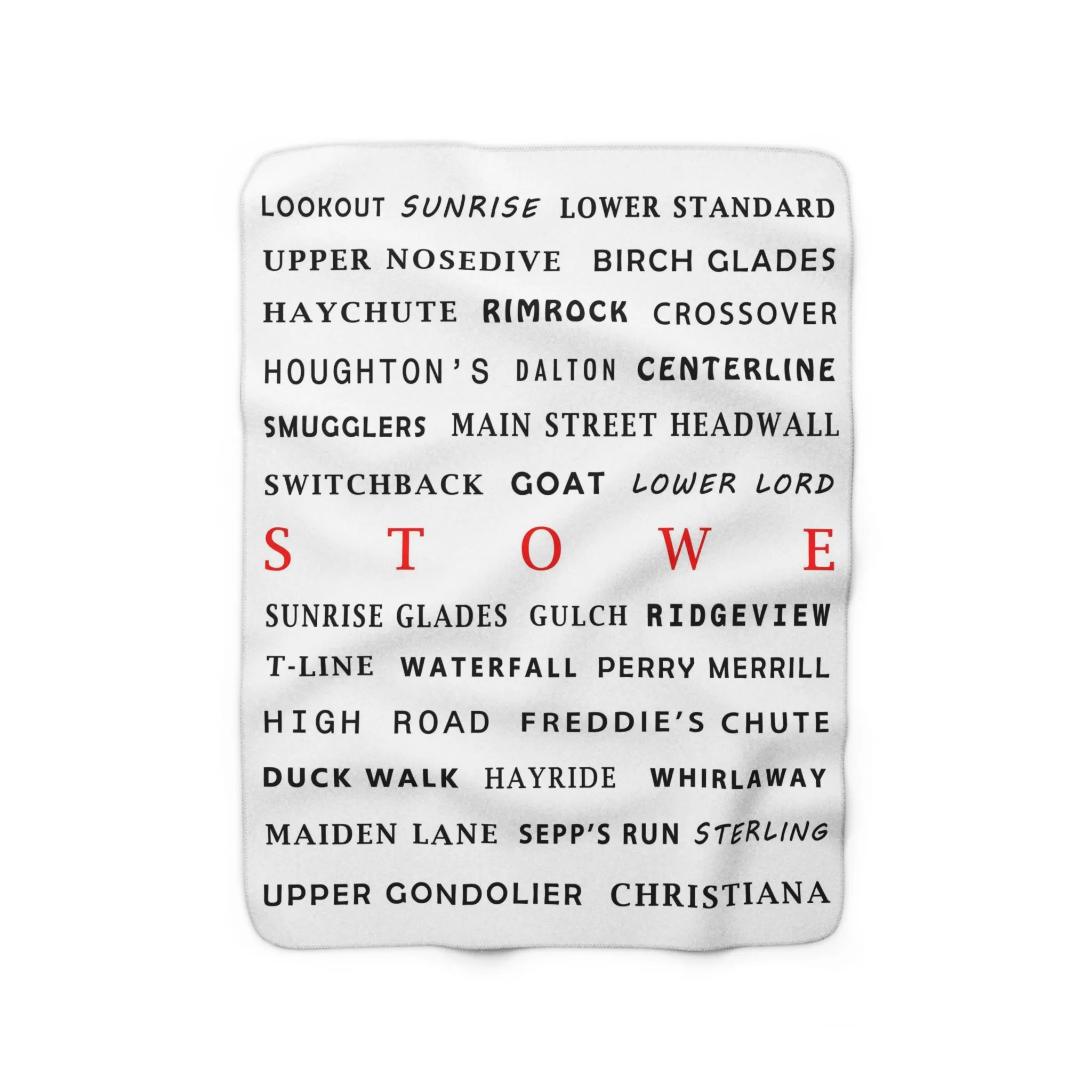 Stowe, Vermont - Fleece Blanket