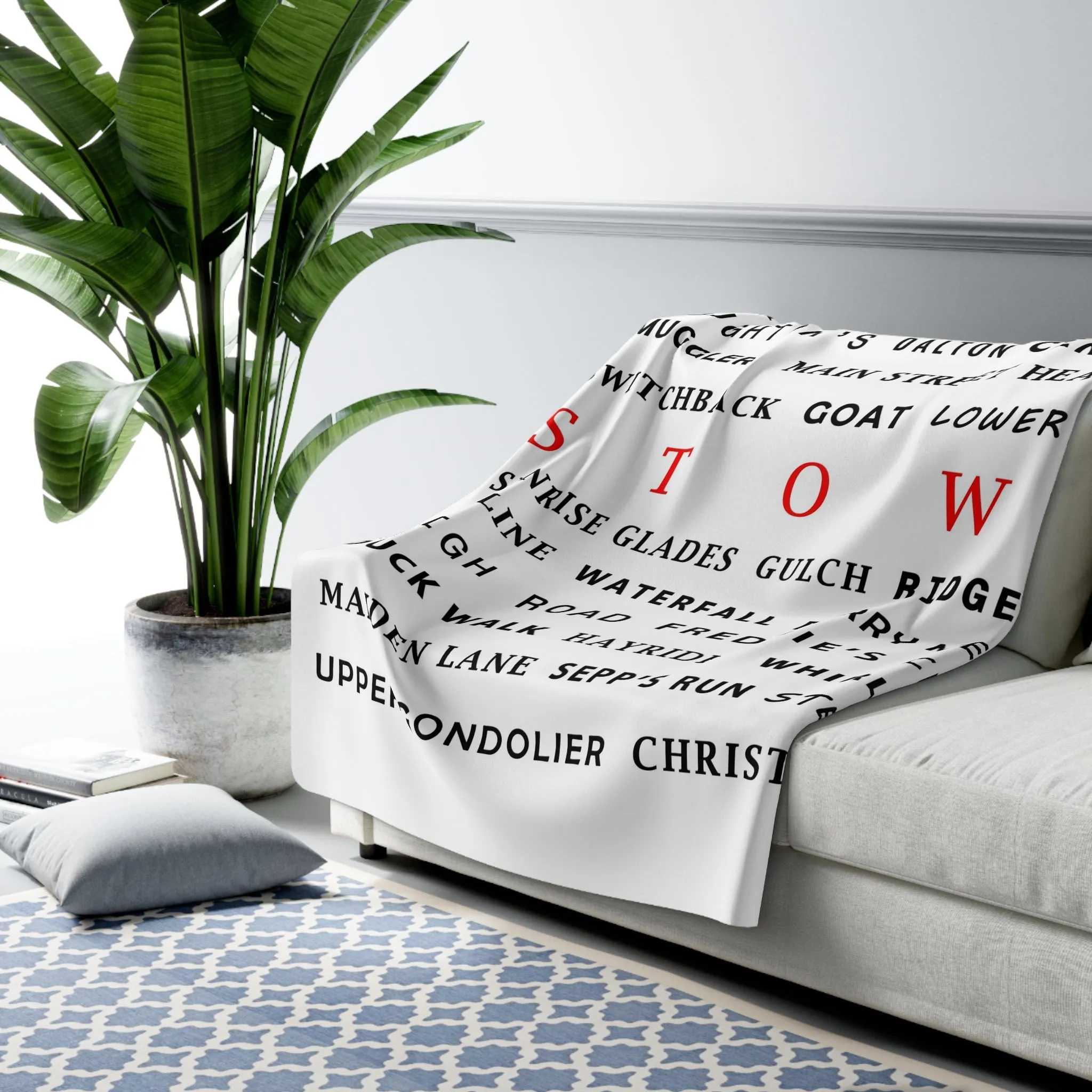 Stowe, Vermont - Fleece Blanket