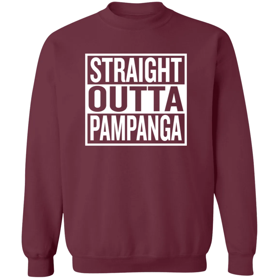 Straight Outta Pampanga Unisex Crewneck Pullover Sweatshirt