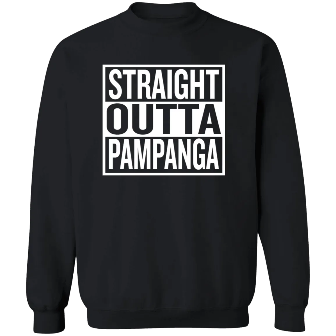 Straight Outta Pampanga Unisex Crewneck Pullover Sweatshirt