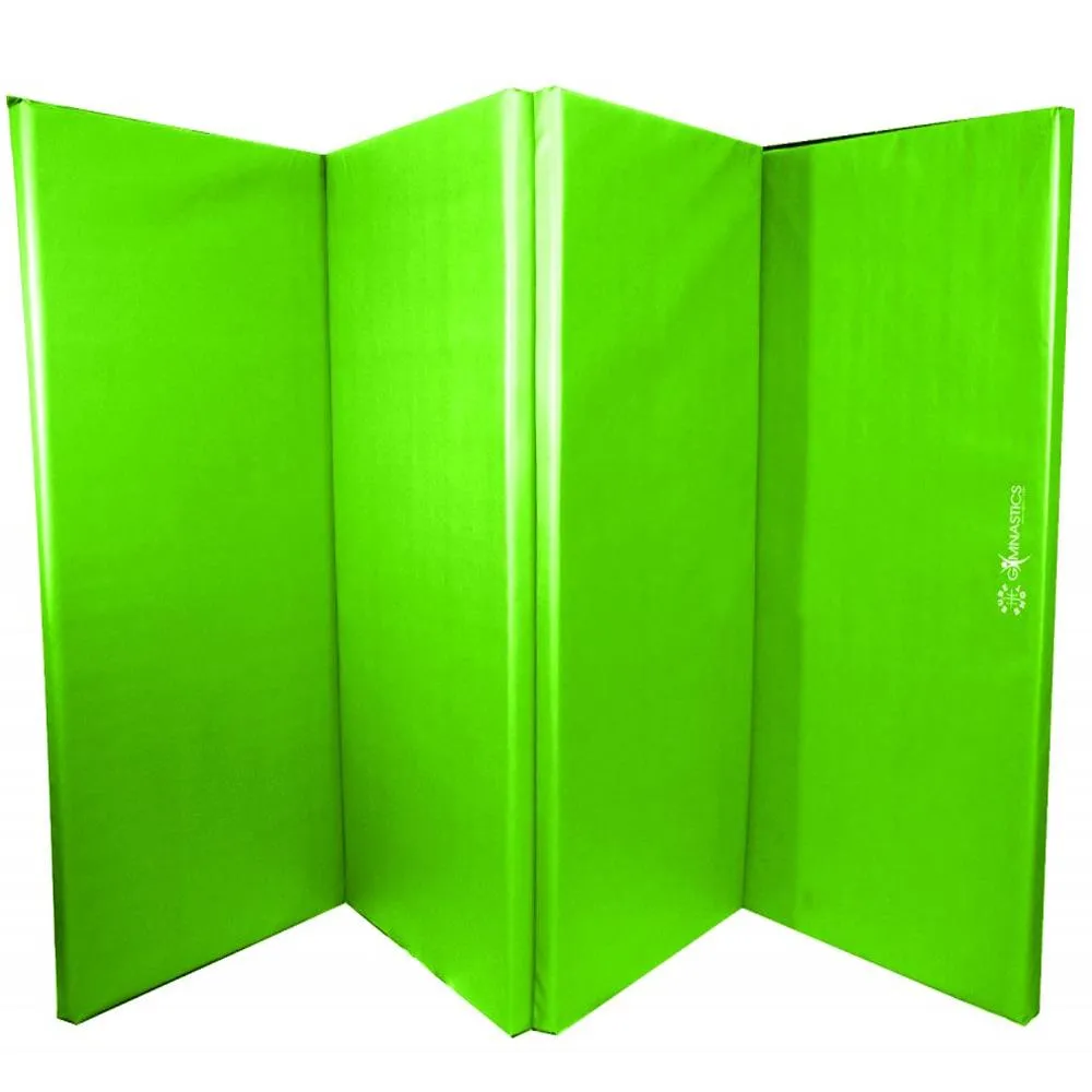 Sure Shot Foldable Gymnastics Mat (Lime Green) | 60mm