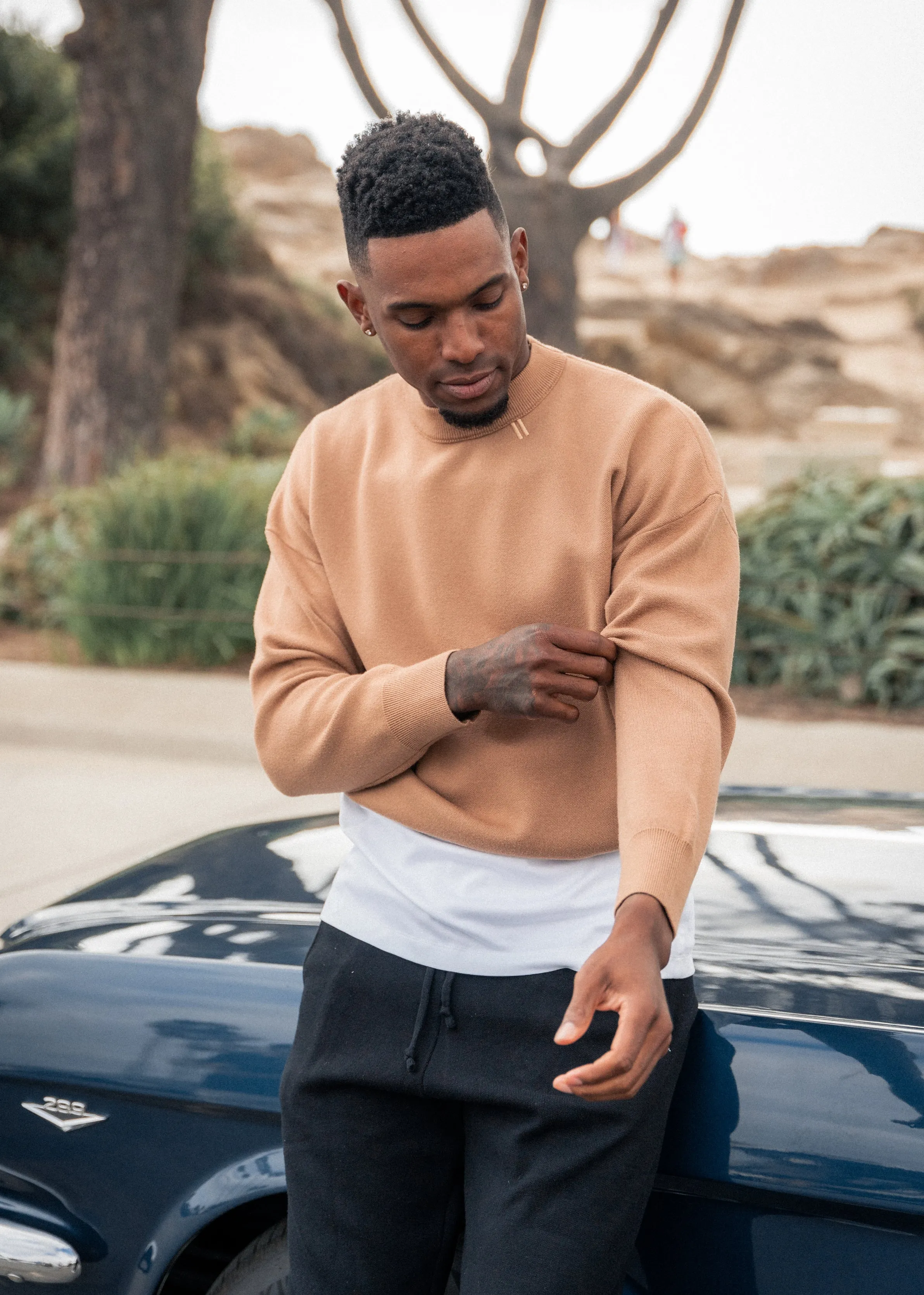 Sweater Crewneck - Camel