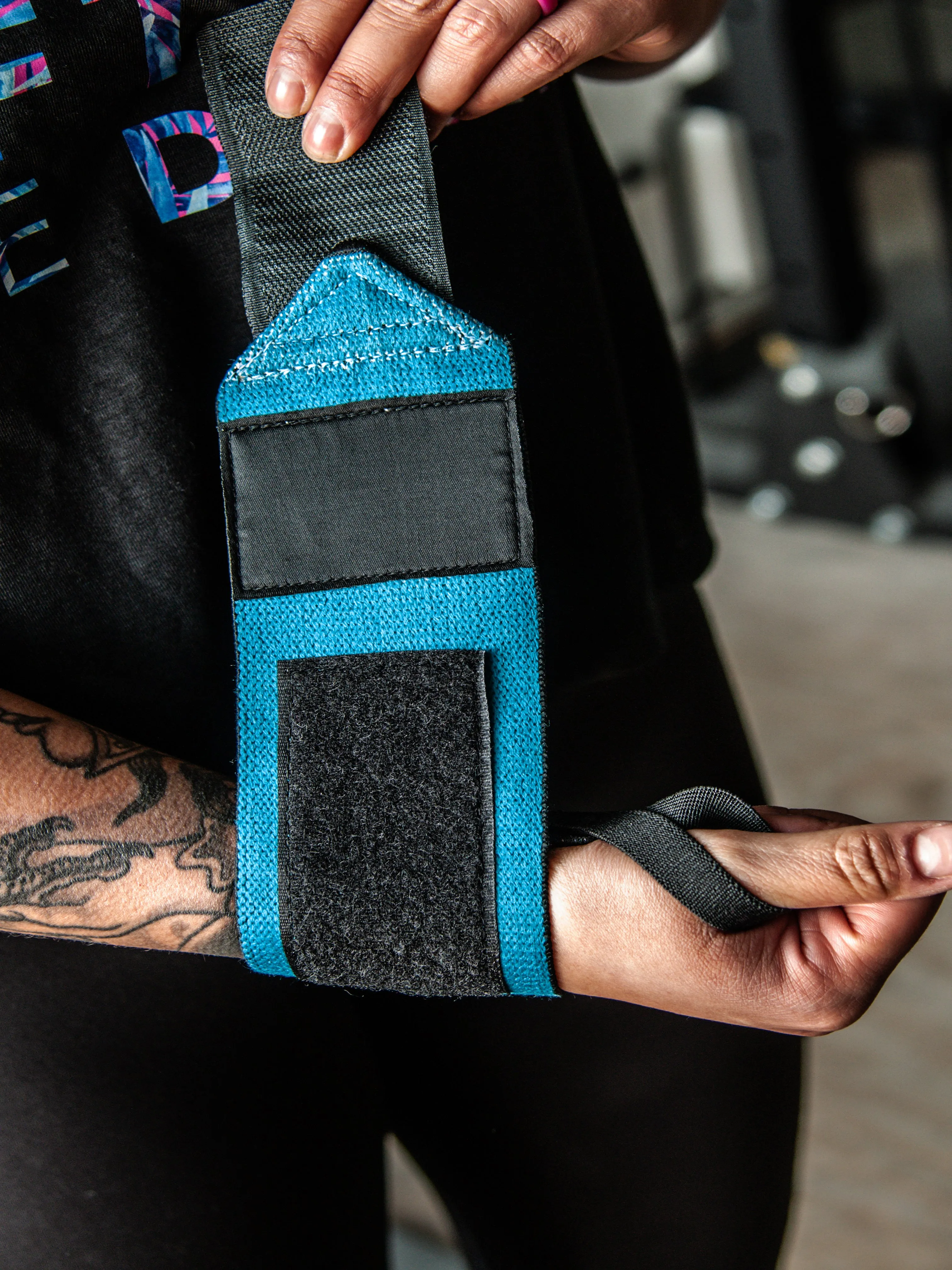 Teal Wrist Wraps