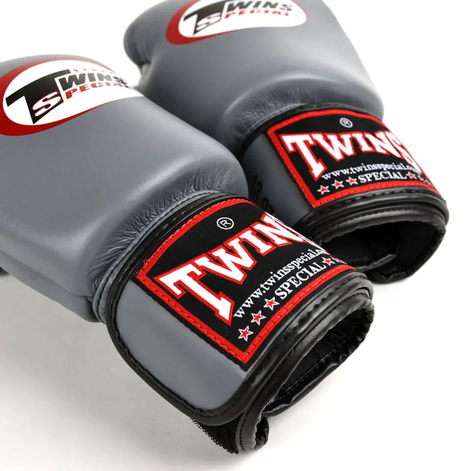 Twins BGVL3 Velcro Boxing Gloves Grey