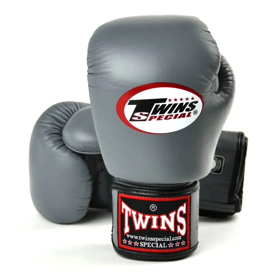 Twins BGVL3 Velcro Boxing Gloves Grey