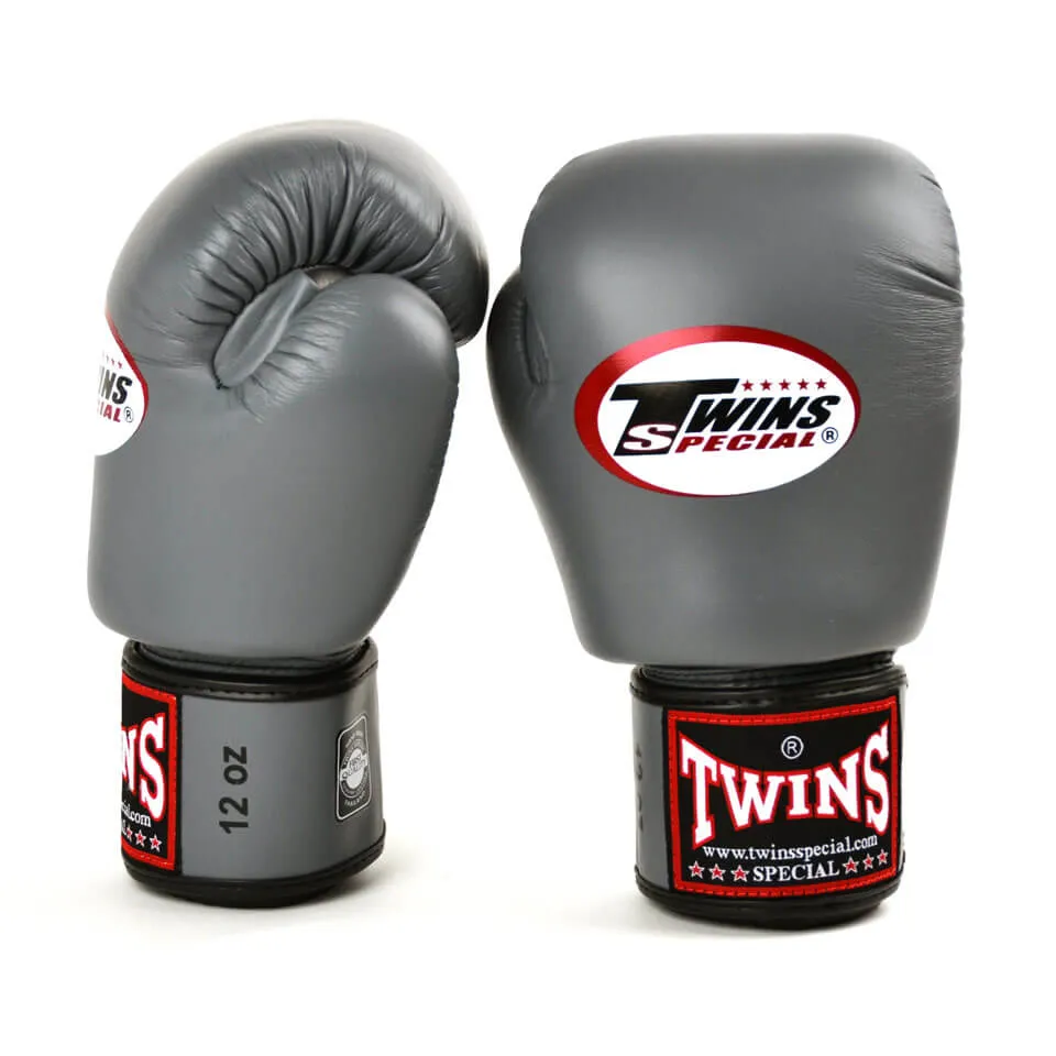 Twins BGVL3 Velcro Boxing Gloves Grey