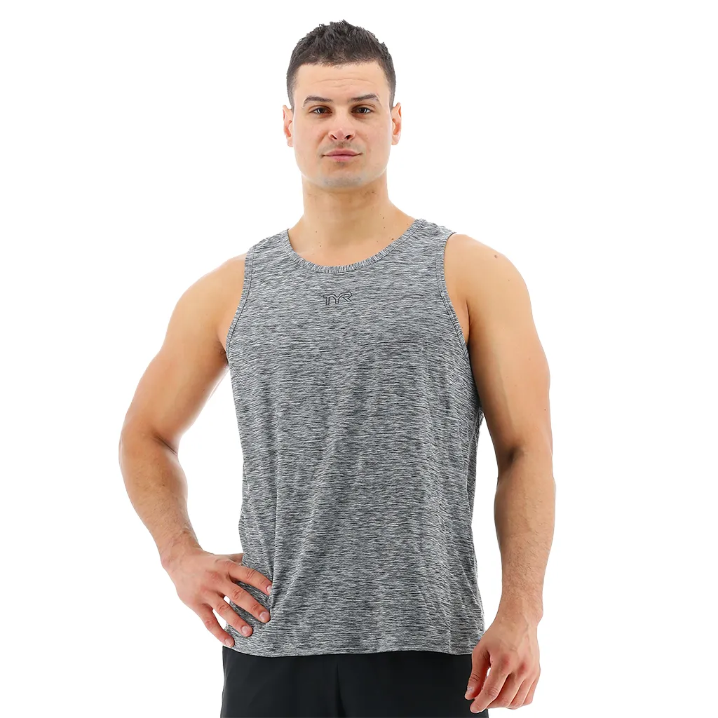 TYR Men's Heather Grey Airtec Tank