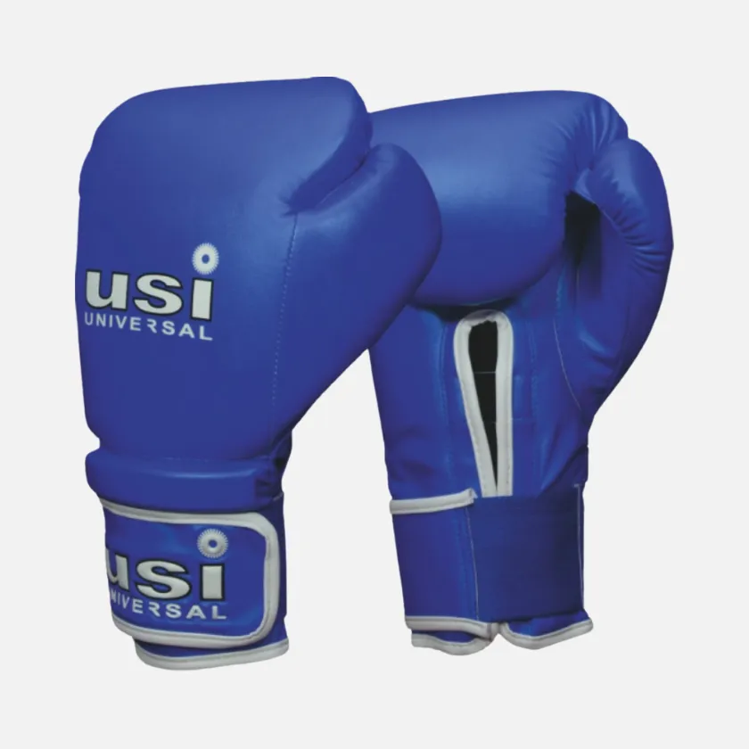USI Universal Punching Bag Boxing Gloves 12OZ-Red/Blue