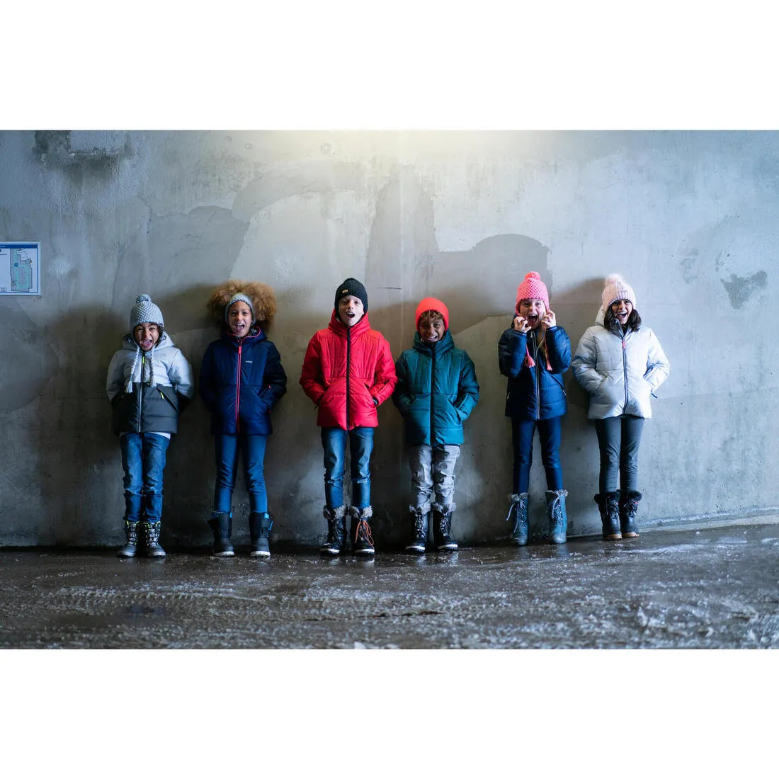 Very warm and waterproof children's padded ski jacket 180 WARM