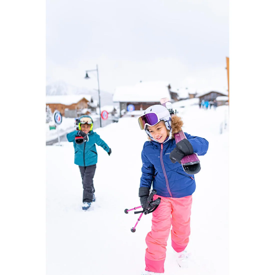 Very warm and waterproof children's padded ski jacket 180 WARM