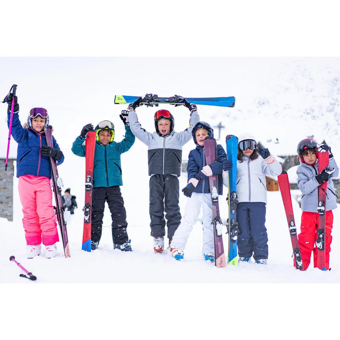 Very warm and waterproof children's padded ski jacket 180 WARM