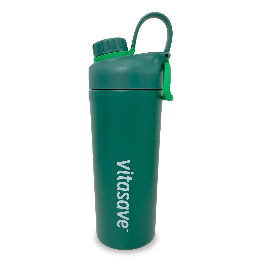 Vitasave Stainless Steel Sport Shaker Bottle (850 mL)