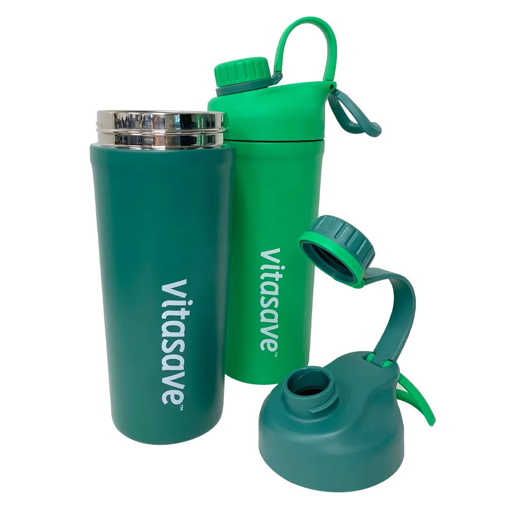 Vitasave Stainless Steel Sport Shaker Bottle (850 mL)