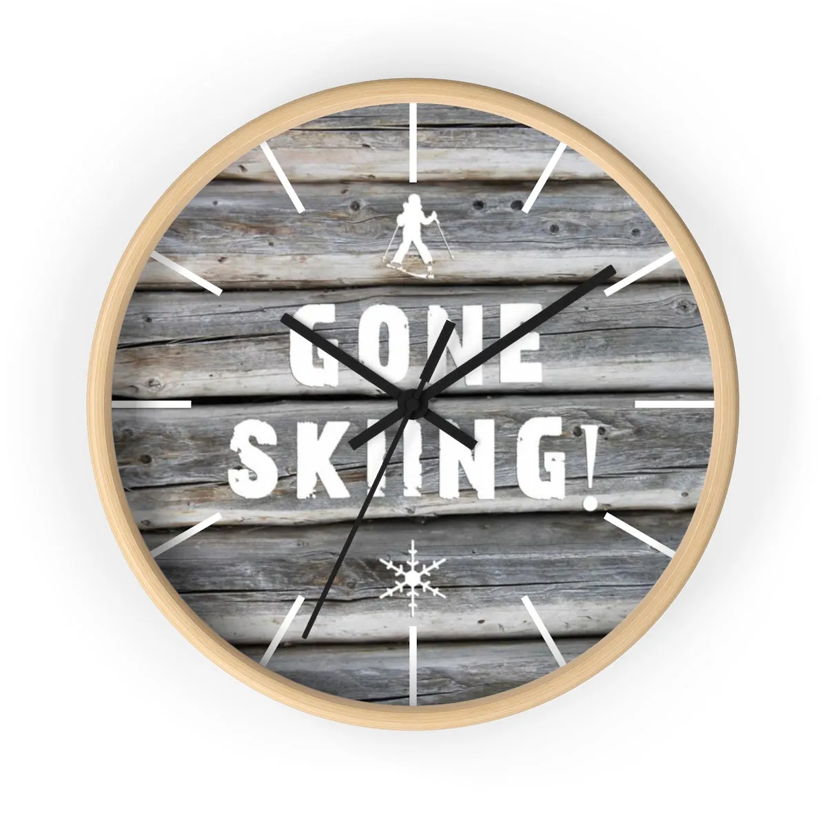 Wall Clock - Gone Skiing