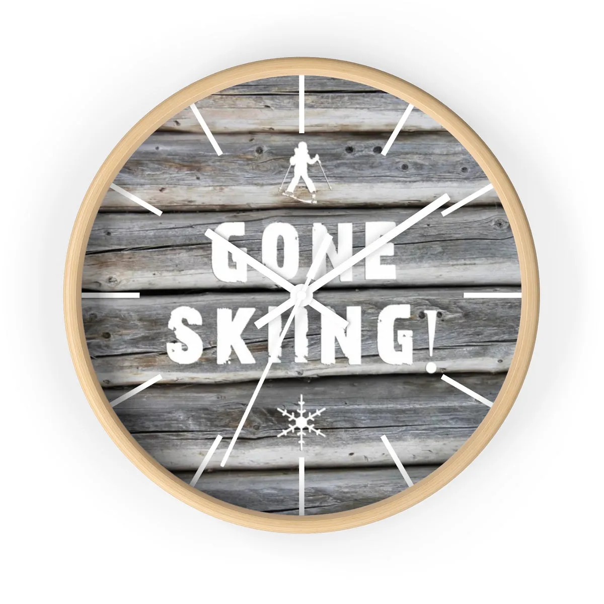 Wall Clock - Gone Skiing