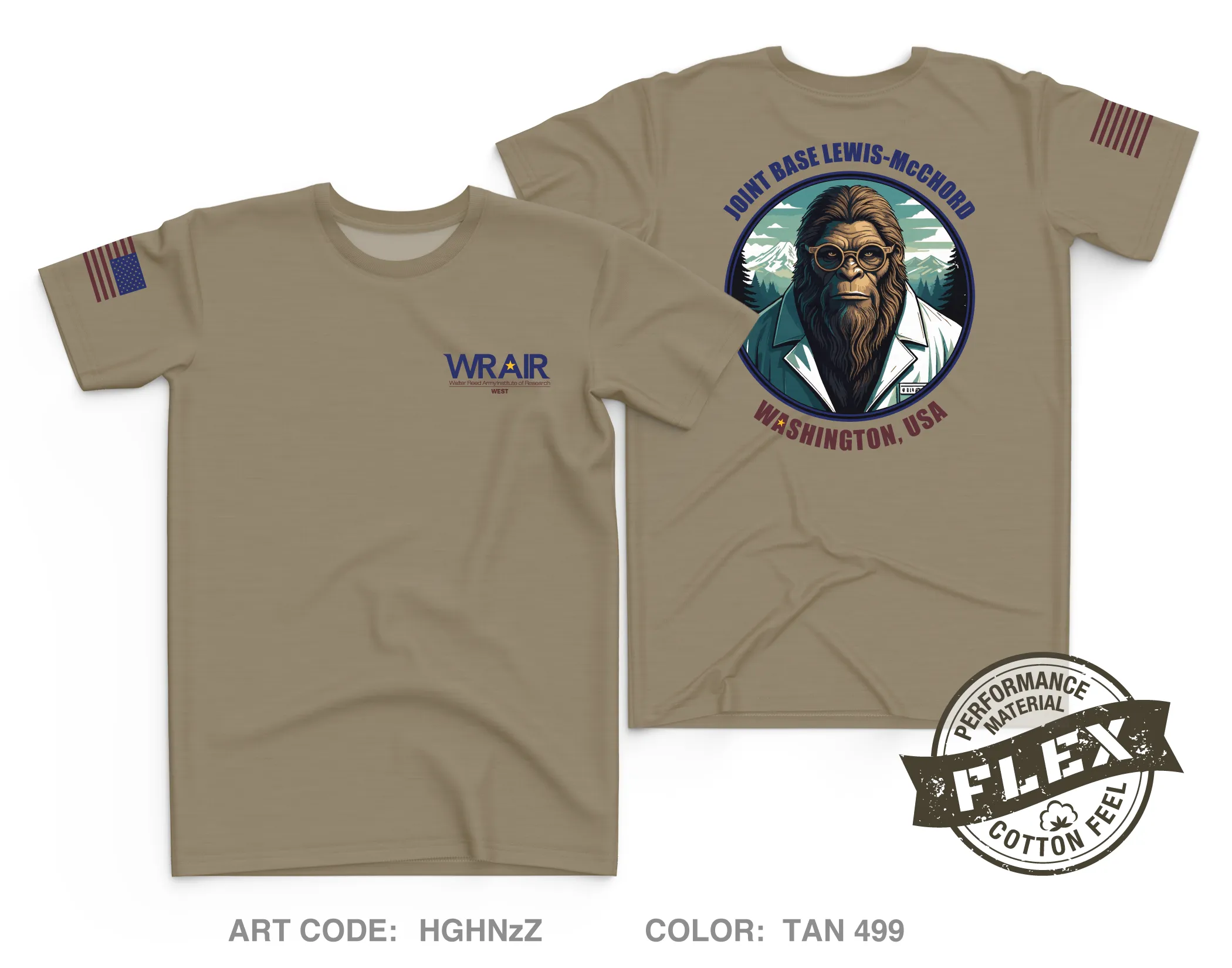 Walter Reed Army Institute of Research - West (WRAIR-W) Core Men's SS Flex Performance Tee - HGHNzZ