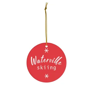 Waterville Christmas Skiing Ornament