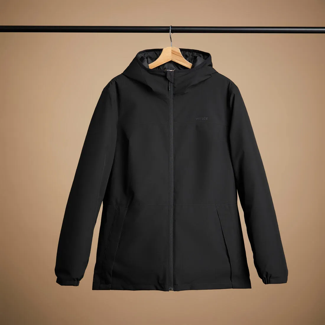 Women’s Warm and Waterproof Ski Jacket 100 - Black