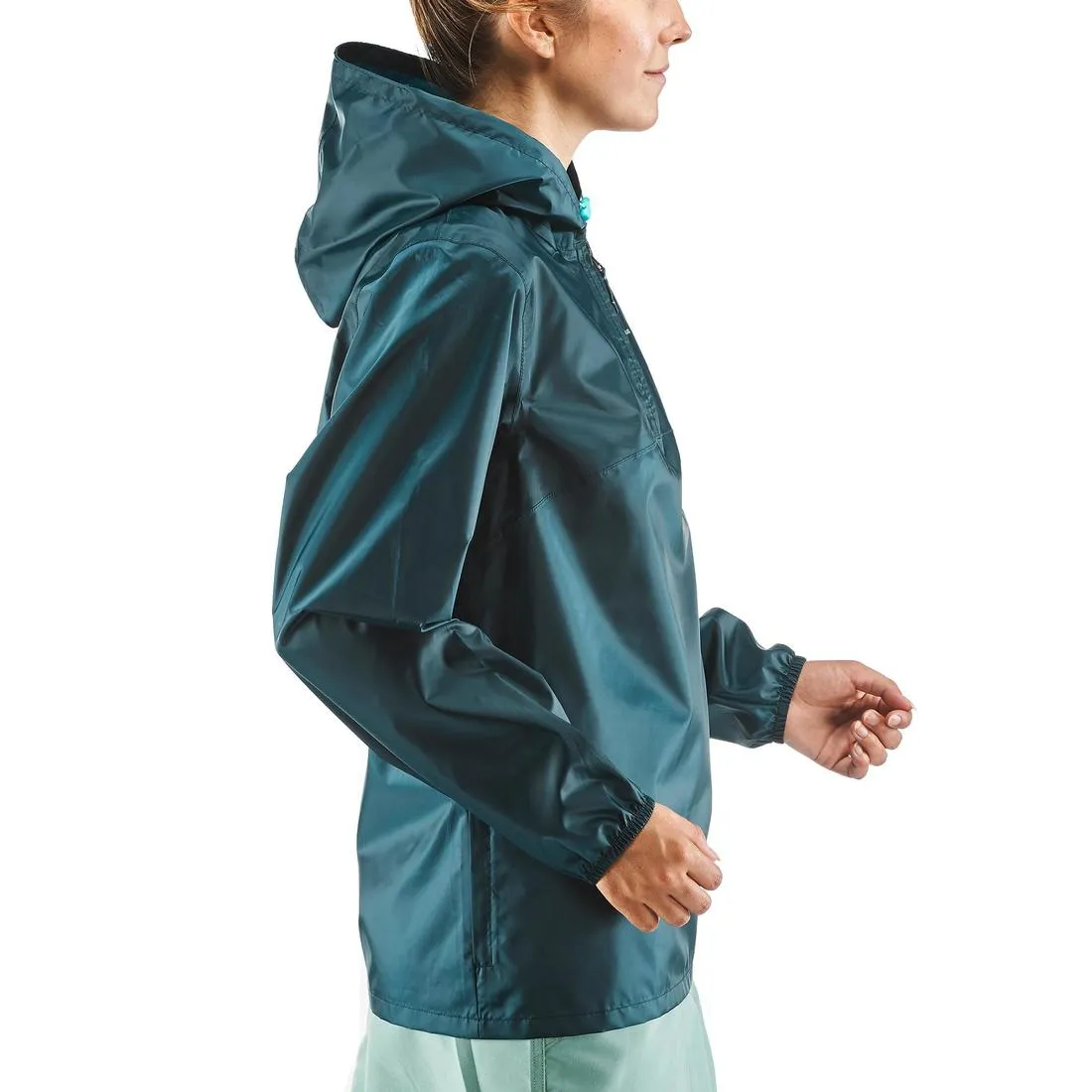 Women's Windproof and Water-repellent Hiking Jacket - Raincut 1/2 Zip