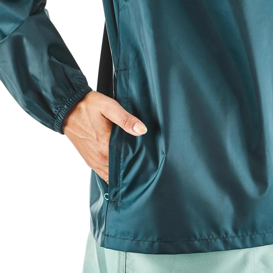 Women's Windproof and Water-repellent Hiking Jacket - Raincut 1/2 Zip