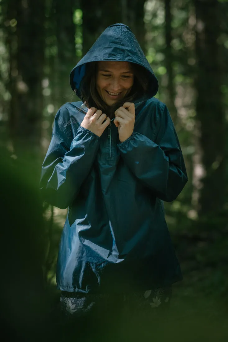 Women's Windproof and Water-repellent Hiking Jacket - Raincut 1/2 Zip