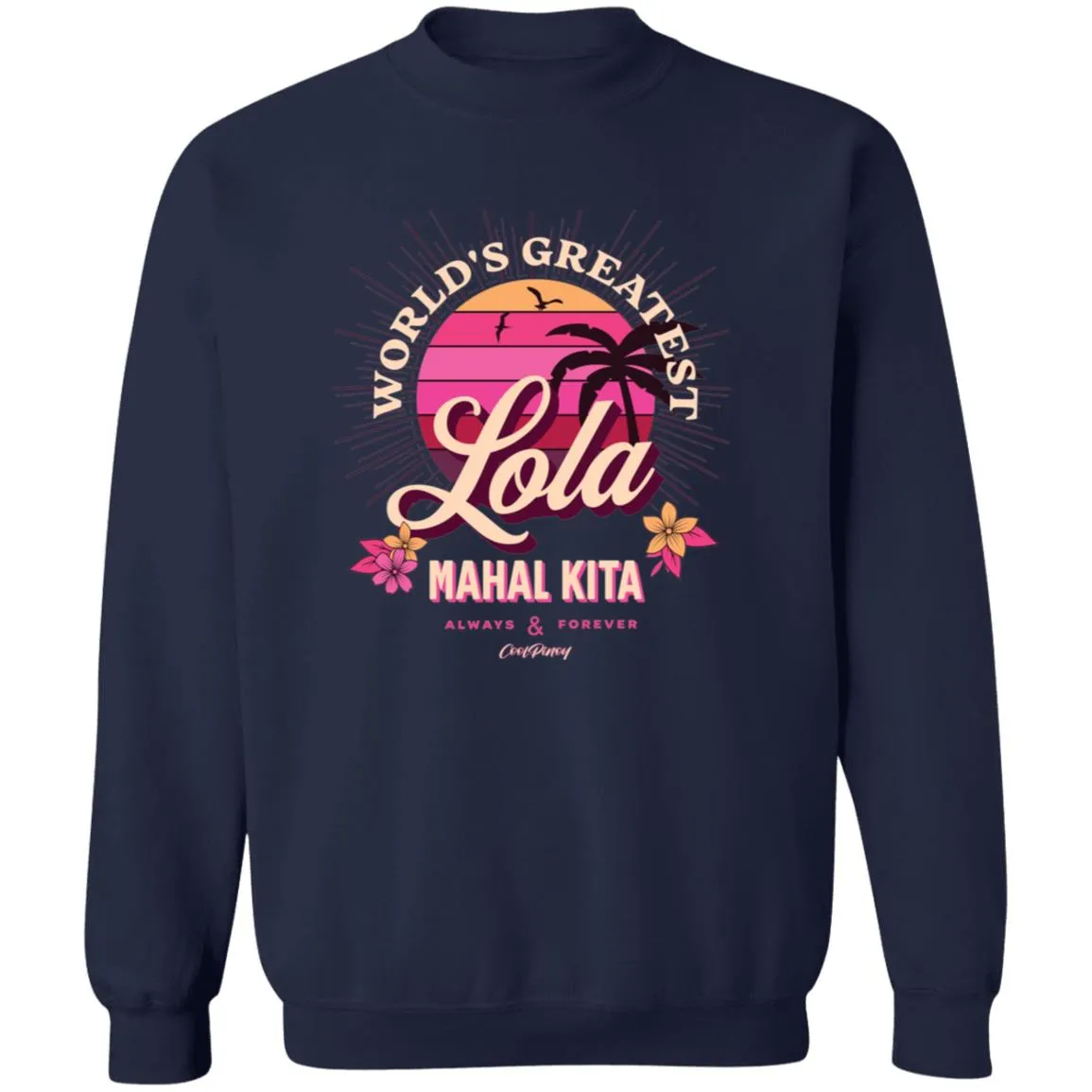 Worlds Greatest Lola Unisex Crewneck Pullover Sweatshirt