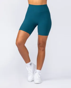 Zero Rise Rib Bike Shorts - Dark Marine